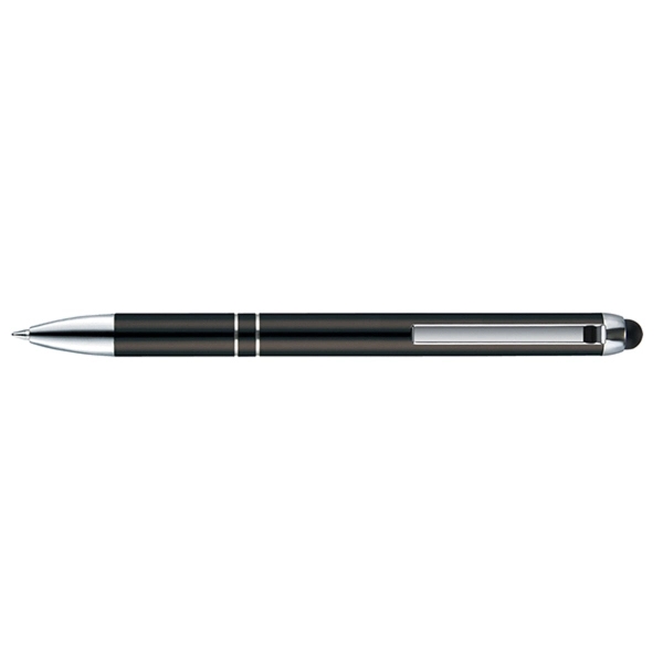 Retractable style pen with satin metallic barrel with chrome tip, clip... from ASI 82498 RiteLine LLC