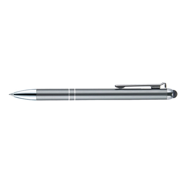 Retractable style pen with satin metallic barrel with chrome tip, clip... from ASI 82498 RiteLine LLC