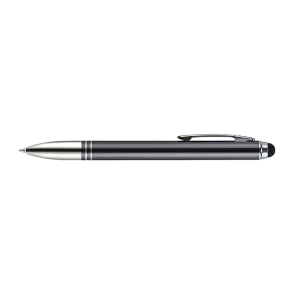 Tyler twist-action pen with a matching stylus, glossy metallic barrel, and... from ASI 82498 RiteLine LLC