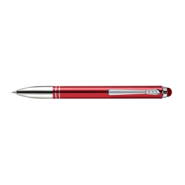 Tyler twist-action pen with a matching stylus, glossy metallic barrel, and... from ASI 82498 RiteLine LLC