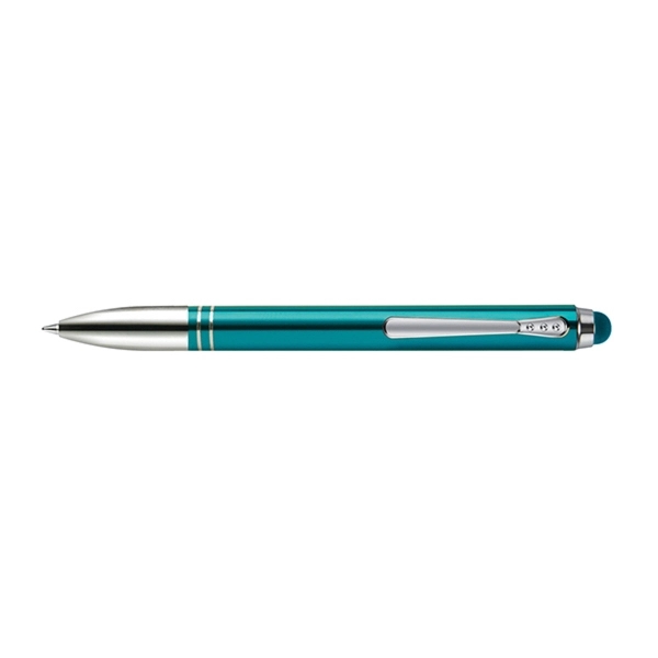 Tyler twist-action pen with a matching stylus, glossy metallic barrel, and... from ASI 82498 RiteLine LLC