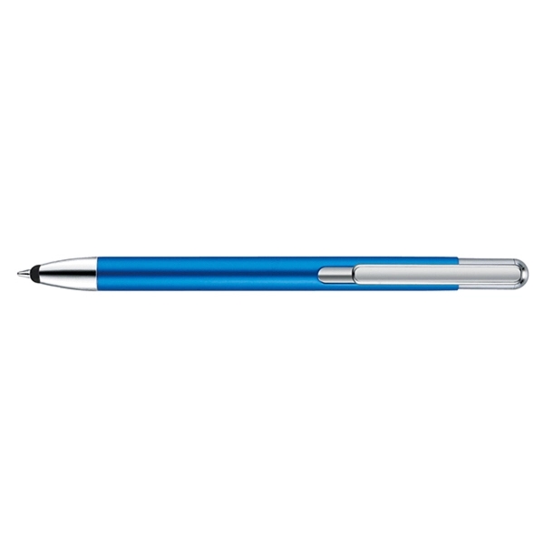 Denton plunger-action stylus pen with a sleek satin, metal barrel, chrome... from ASI 82498 RiteLine LLC
