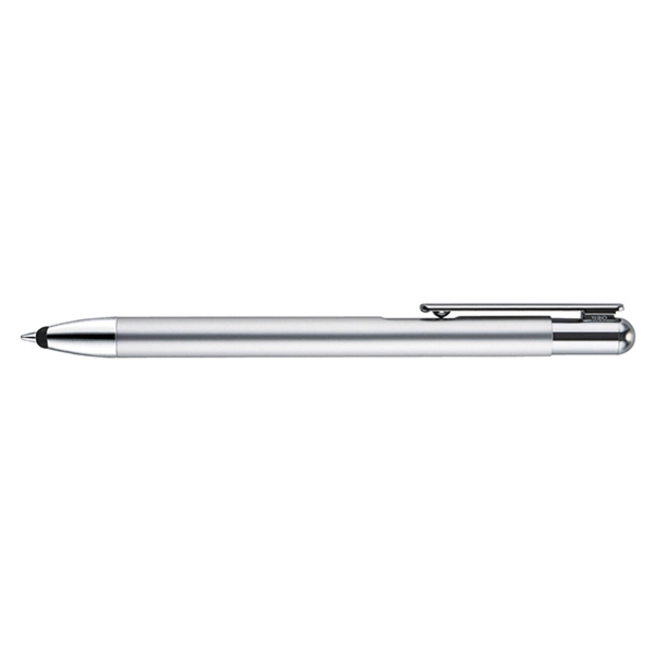 Denton plunger-action stylus pen with a sleek satin, metal barrel, chrome... from ASI 82498 RiteLine LLC