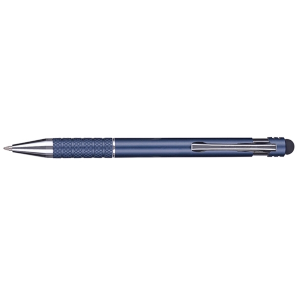 Arlington plunger-action pen with a stylus, a knurled, slip-resistant grip, satin... from ASI 82498 RiteLine LLC