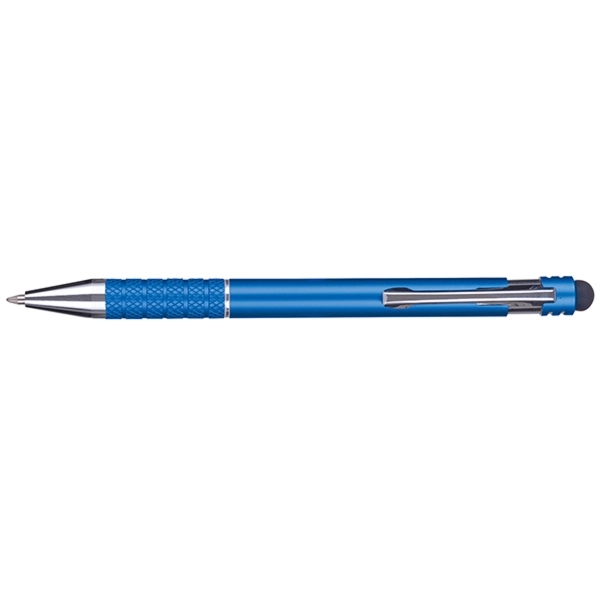 Arlington plunger-action pen with a stylus, a knurled, slip-resistant grip, satin... from ASI 82498 RiteLine LLC