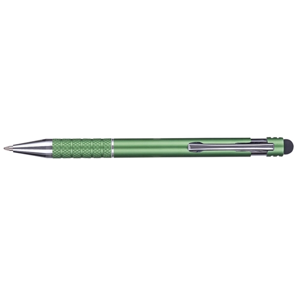 Arlington plunger-action pen with a stylus, a knurled, slip-resistant grip, satin... from ASI 82498 RiteLine LLC