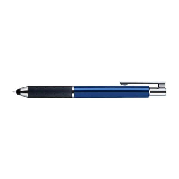 Retractable style stylus pen with metal barrel, glossy finish, black grip,... from ASI 82498 RiteLine LLC