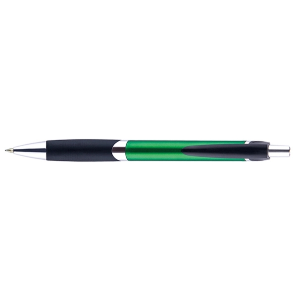 Osage plunger-action RitePlus Ink™ pen with a metallic barrel, chrome tip,... from ASI 82498 RiteLine LLC