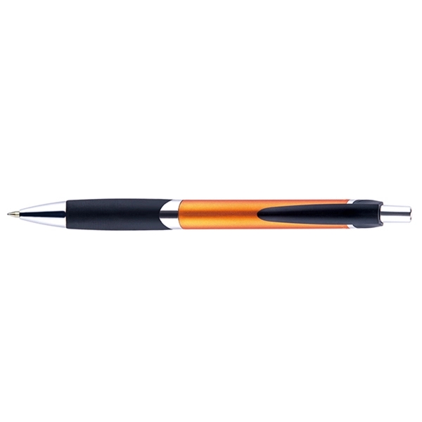 Osage plunger-action RitePlus Ink™ pen with a metallic barrel, chrome tip,... from ASI 82498 RiteLine LLC
