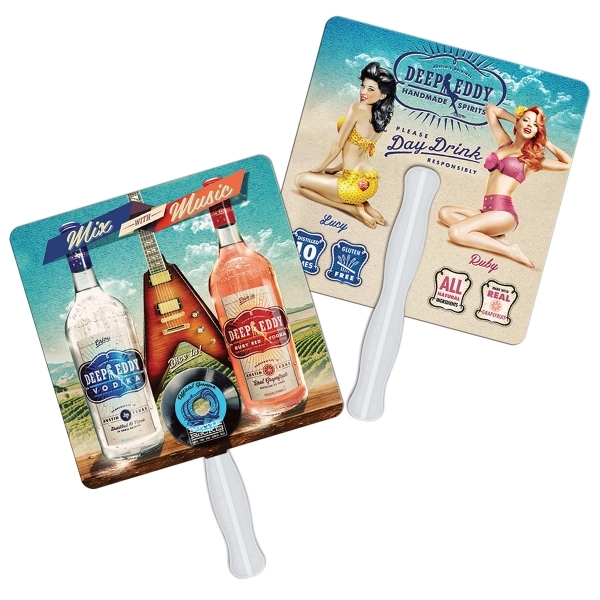 Square digital economy fans with double sided film lamination.... from ASI 67620 Lion Circle Corp / Lion/Circle