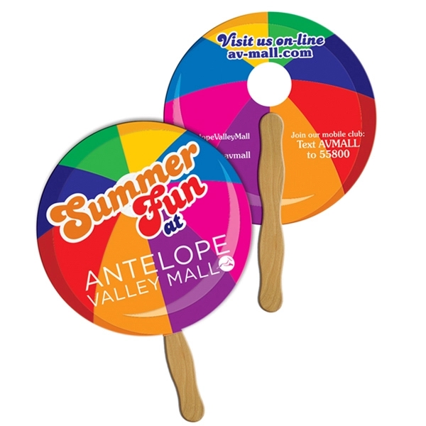 Round/ball shaped digital economy fans with double sided film lamination.... from ASI 67620 Lion Circle Corp / Lion/Circle