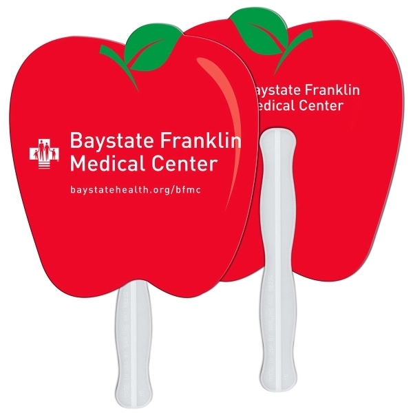 Apple shaped digital economy fans with double sided film lamination.... from ASI 67620 Lion Circle Corp / Lion/Circle