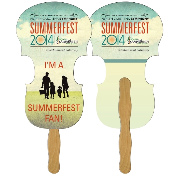 Violin shape digital econo fan with wooden stick.... from ASI 67620 Lion Circle Corp / Lion/Circle