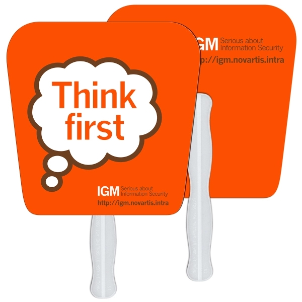 Tapered square digital economy fans with double sided film lamination.... from ASI 67620 Lion Circle Corp / Lion/Circle