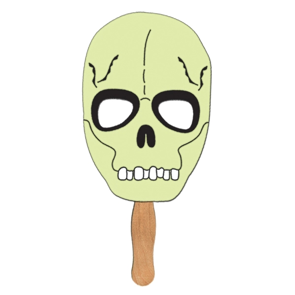 Skull shaped fan made of heavy poster board.... from ASI 67620 Lion Circle Corp / Lion/Circle