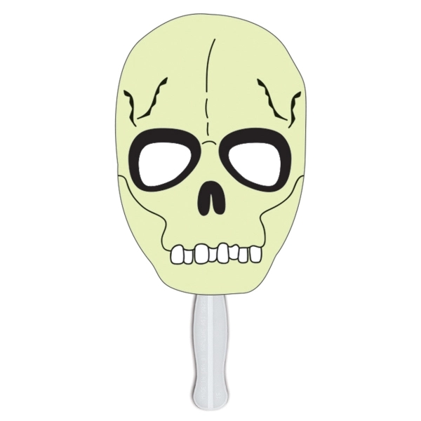 Skull shaped fan made of heavy poster board.... from ASI 67620 Lion Circle Corp / Lion/Circle