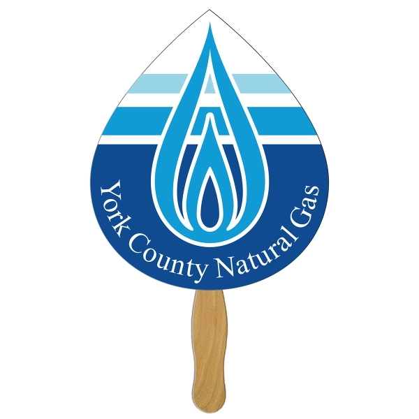 Tear drop shape digital econo fan with wooden stick.... from ASI 67620 Lion Circle Corp / Lion/Circle