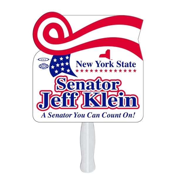 Horizontal ribbon shape digital econo fan with wooden stick.... from ASI 67620 Lion Circle Corp / Lion/Circle