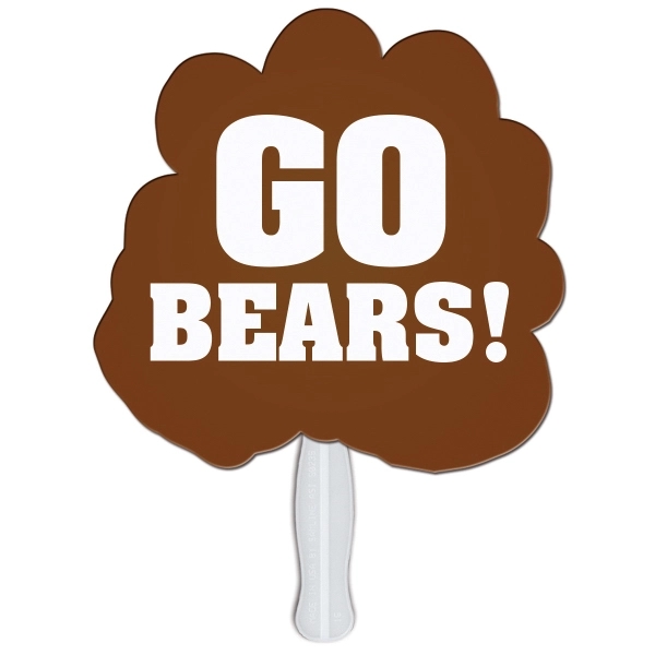 Paw print shaped digital economy fans with double sided film lamination.... from ASI 67620 Lion Circle Corp / Lion/Circle