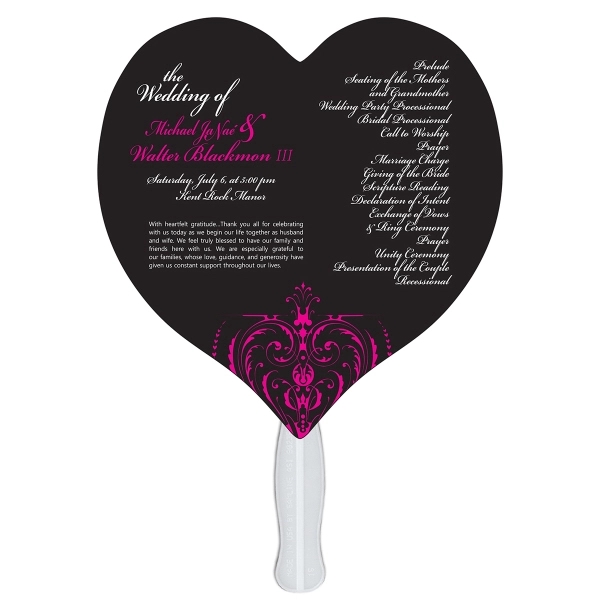 Heart shaped fast fans made from high density 22 pt thickness... from ASI 67620 Lion Circle Corp / Lion/Circle