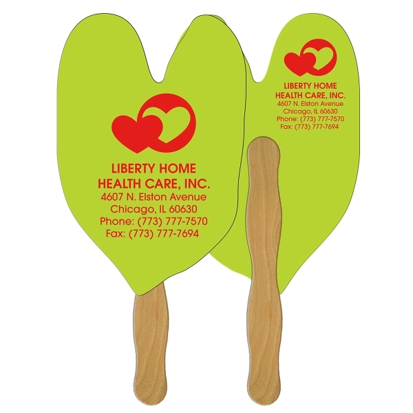 Caladium leaf shape fast fan with wooden stick.... from ASI 67620 Lion Circle Corp / Lion/Circle