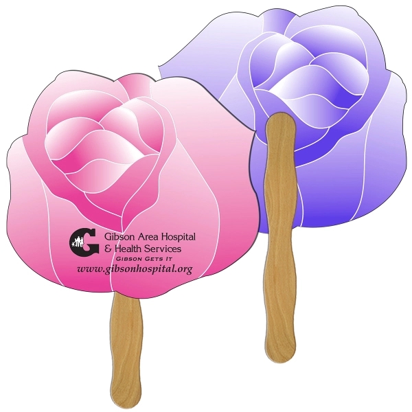 Flower shape fast fan with wooden stick.... from ASI 67620 Lion Circle Corp / Lion/Circle
