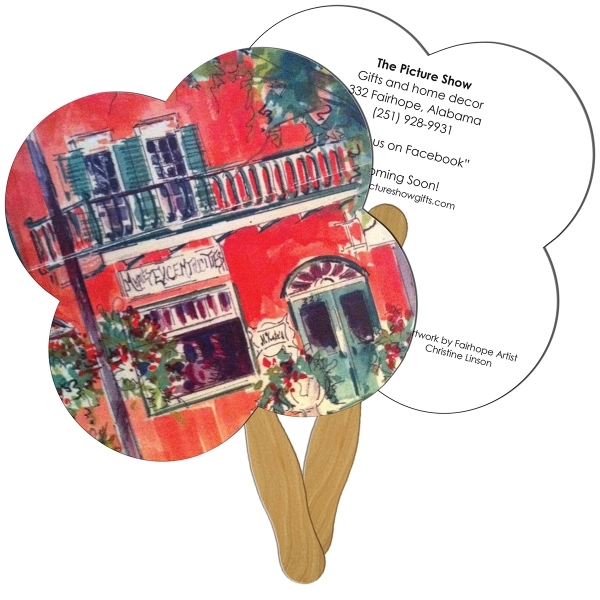 Clover shape fast fan with wooden stick.... from ASI 67620 Lion Circle Corp / Lion/Circle