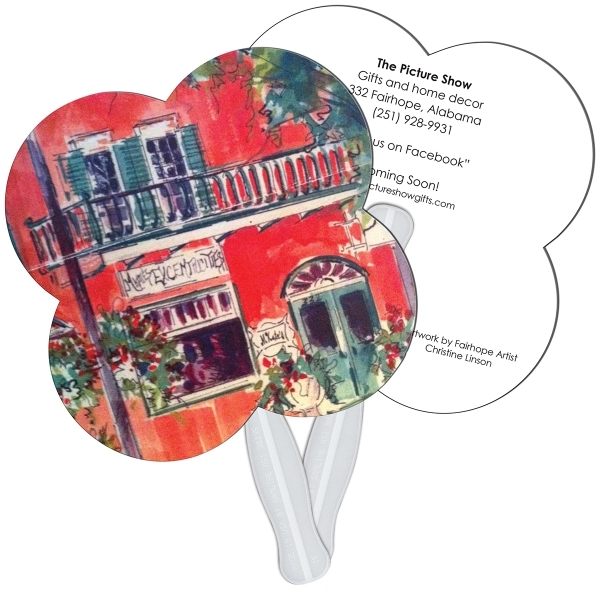 Clover shape fast fan with wooden stick.... from ASI 67620 Lion Circle Corp / Lion/Circle