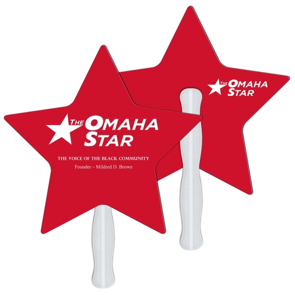 Star shape fast fan with wooden stick.... from ASI 67620 Lion Circle Corp / Lion/Circle