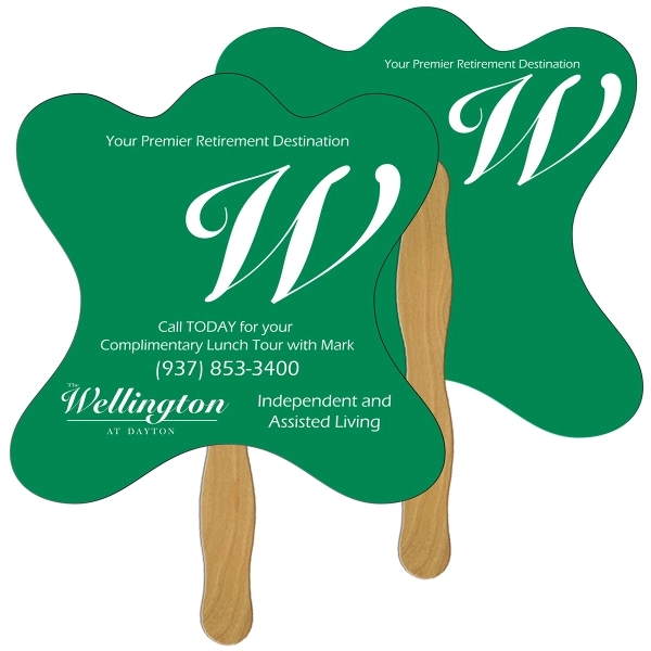 Jack shape fast fan with wooden stick.... from ASI 67620 Lion Circle Corp / Lion/Circle