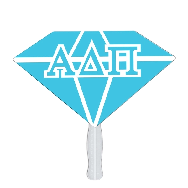 Diamond shape fast fan with wooden stick.... from ASI 67620 Lion Circle Corp / Lion/Circle