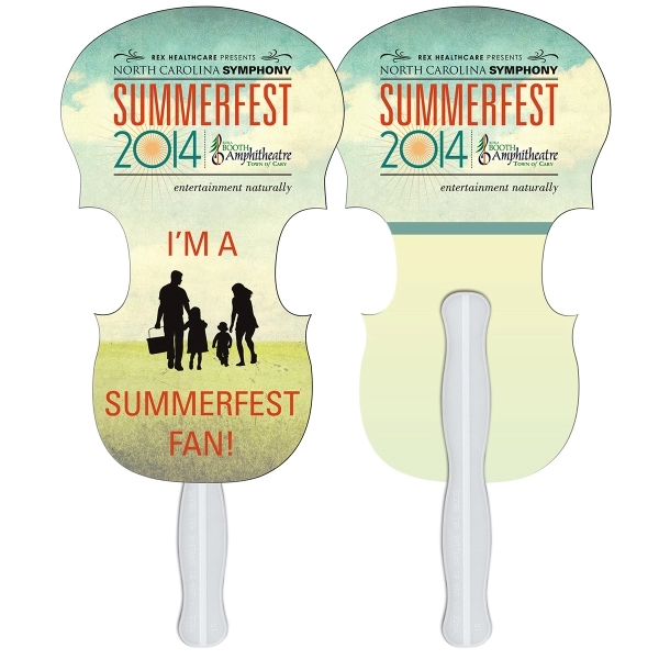 Violin shape fast fan with wooden stick.... from ASI 67620 Lion Circle Corp / Lion/Circle