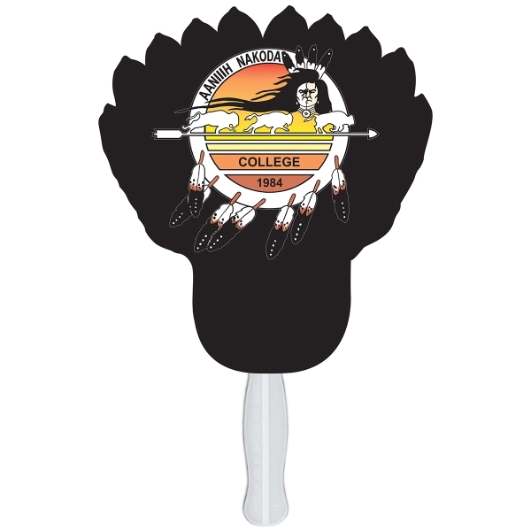 Feather shape fast fan with wooden stick.... from ASI 67620 Lion Circle Corp / Lion/Circle