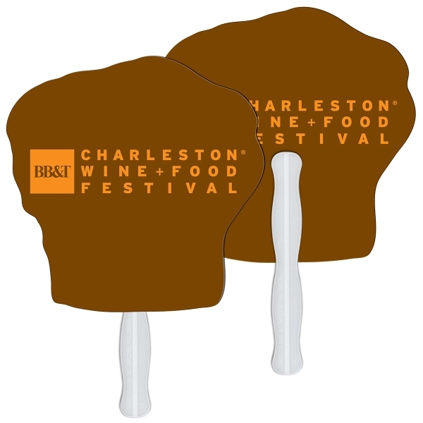 Chef hat shape fast fan with wooden stick.... from ASI 67620 Lion Circle Corp / Lion/Circle