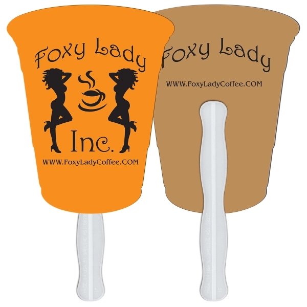 Cup shape fast fan with wooden stick.... from ASI 67620 Lion Circle Corp / Lion/Circle