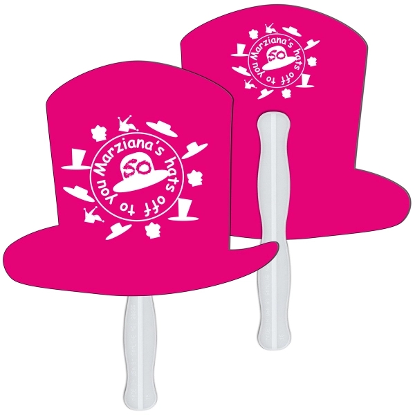 Top hat shape fast fan with wooden stick.... from ASI 67620 Lion Circle Corp / Lion/Circle