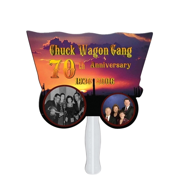 Wagon shape fast fan with wooden stick.... from ASI 67620 Lion Circle Corp / Lion/Circle