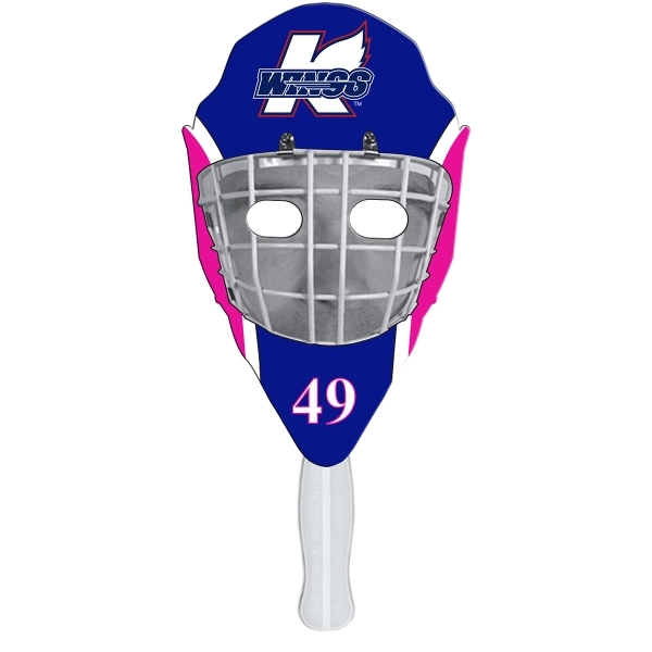 Hockey mask shape fast fan with wooden stick.... from ASI 67620 Lion Circle Corp / Lion/Circle