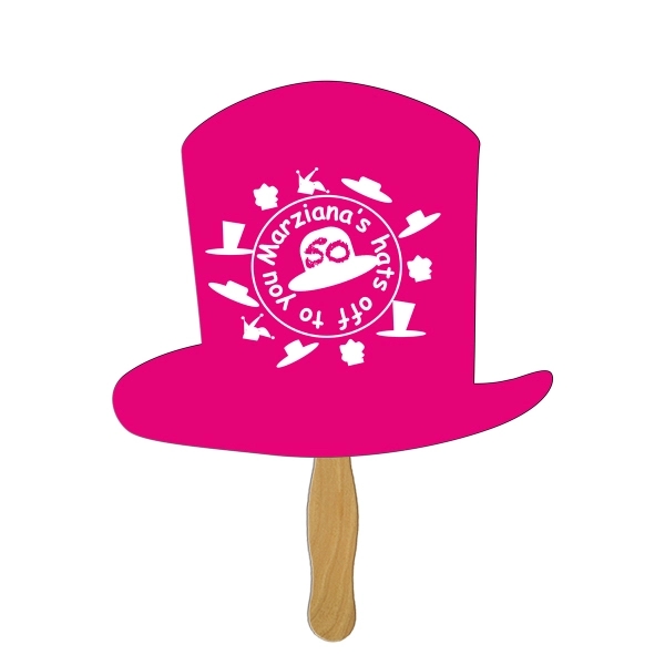 Top hat shape fast fan with wooden stick.... from ASI 67620 Lion Circle Corp / Lion/Circle