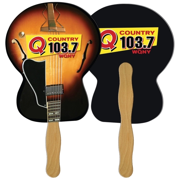 Guitar shape fast fan with wooden stick.... from ASI 67620 Lion Circle Corp / Lion/Circle