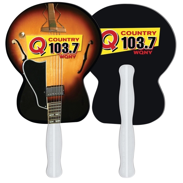 Guitar shape fast fan with wooden stick.... from ASI 67620 Lion Circle Corp / Lion/Circle