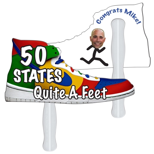 Shoe shape fast fan with wooden stick.... from ASI 67620 Lion Circle Corp / Lion/Circle