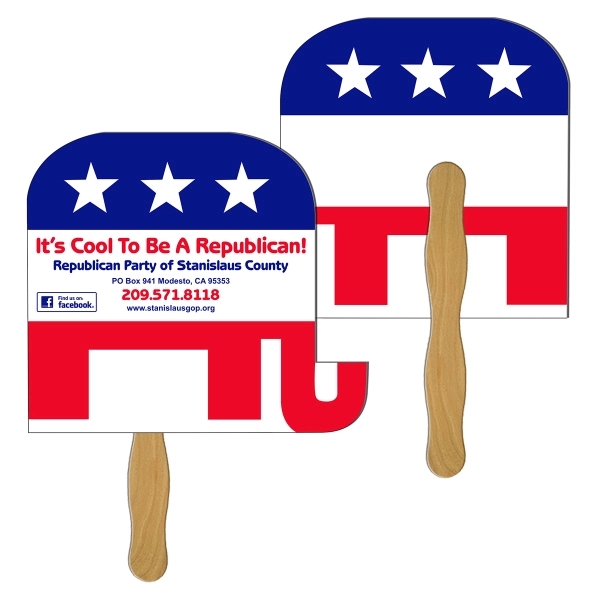 Elephant shape fast fan with wooden stick.... from ASI 67620 Lion Circle Corp / Lion/Circle