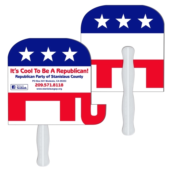 Elephant shape fast fan with wooden stick.... from ASI 67620 Lion Circle Corp / Lion/Circle