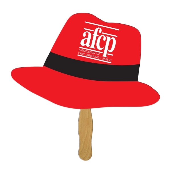 Fedora shape fast fan with wooden stick.... from ASI 67620 Lion Circle Corp / Lion/Circle