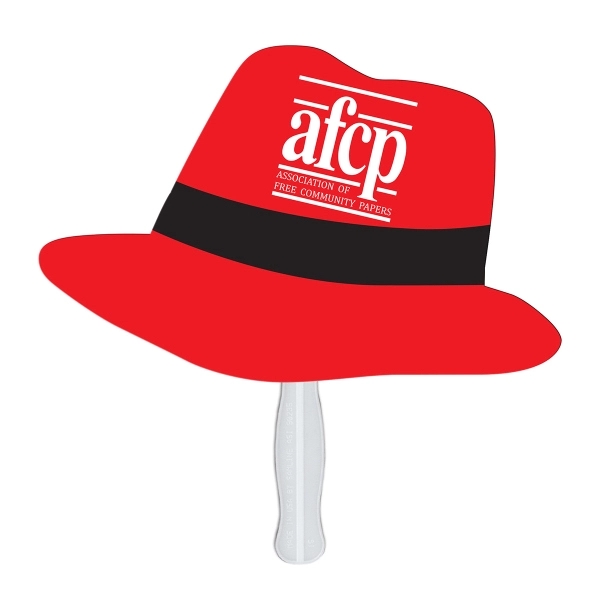Fedora shape fast fan with wooden stick.... from ASI 67620 Lion Circle Corp / Lion/Circle