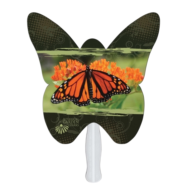 Butterfly shape fast fan with wooden stick.... from ASI 67620 Lion Circle Corp / Lion/Circle