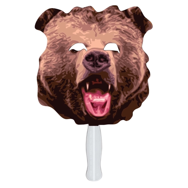 Bear shape fast fan with wooden stick.... from ASI 67620 Lion Circle Corp / Lion/Circle