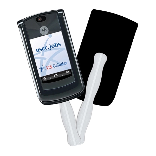 Cell phone shape fast fan with wooden stick.... from ASI 67620 Lion Circle Corp / Lion/Circle