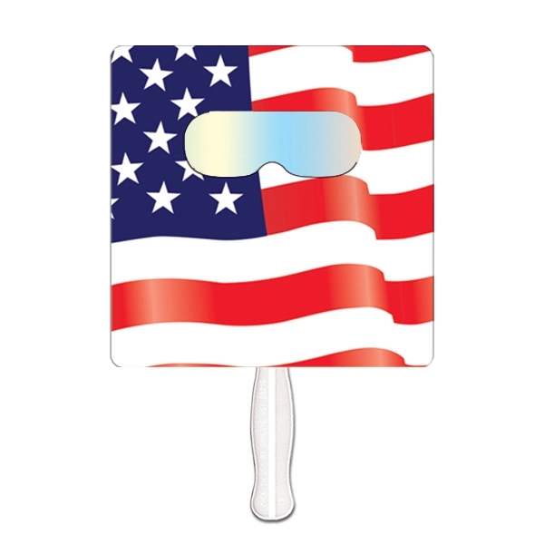 Square flag shape hand held fireworks fan.... from ASI 67620 Lion Circle Corp / Lion/Circle
